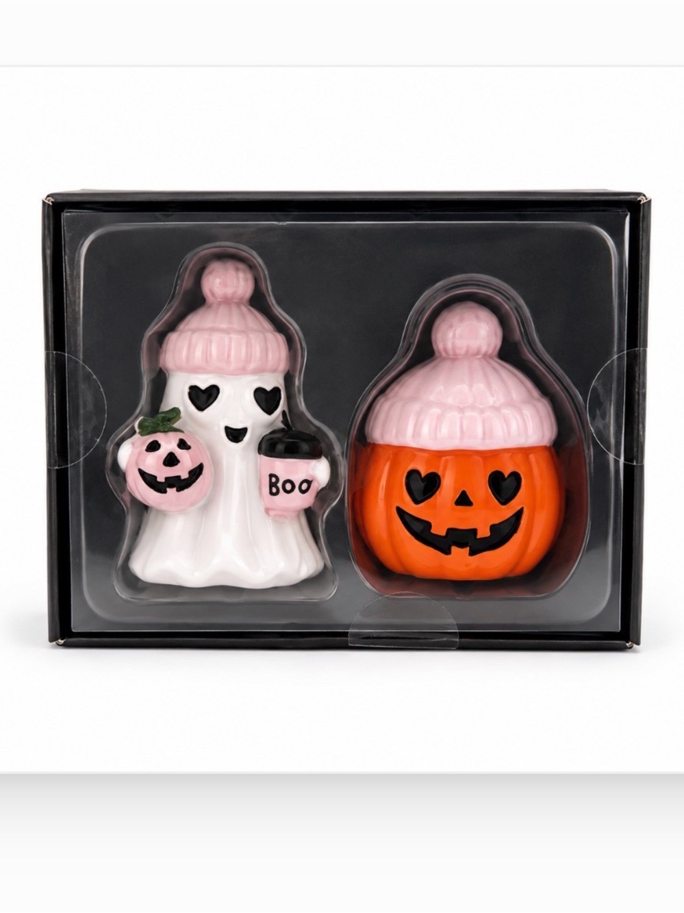 Booville Ceramic Salt and Pepper Shakers - NIB